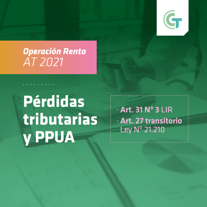 #CCTip Pérdidas tributarias y PPUA AT 2021